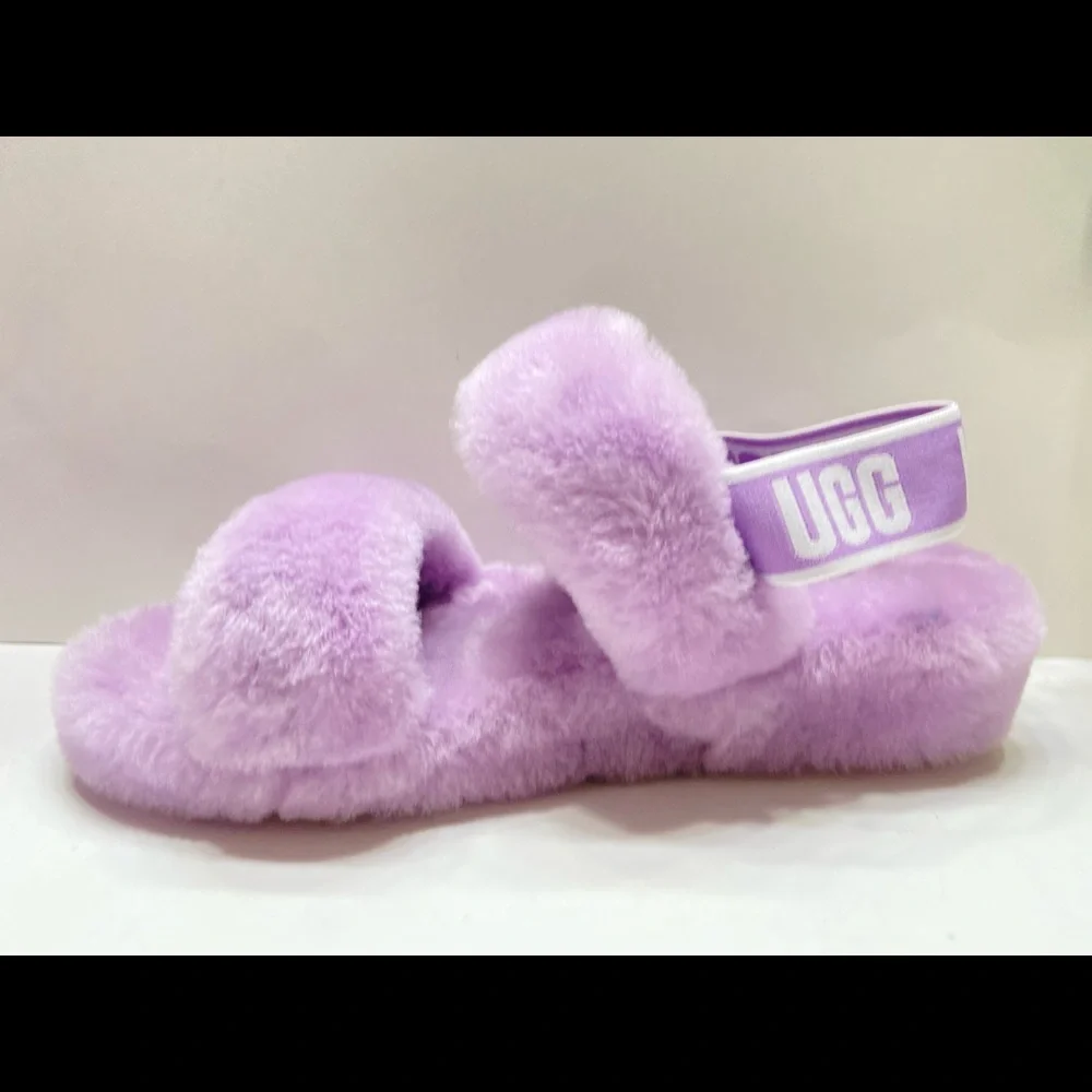 NEW UGG Oh Yeah Plushy Soft Slide Slippers Women's Shoes Sandal_6